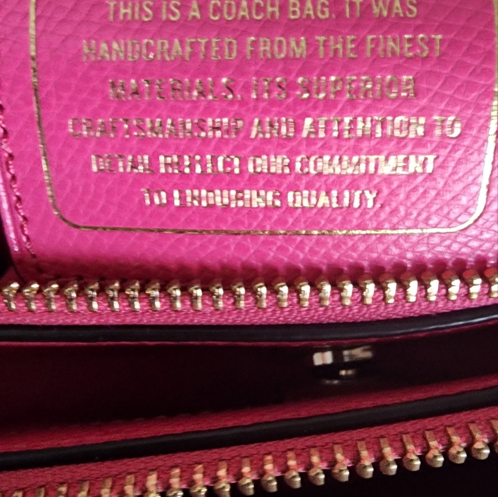 SOLD DO NOT PURCHASE Coach Mini Christie Carryall Pink Floral Women's Bag EUC - Picture 9 of 12